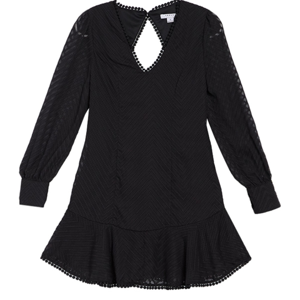 FAVLUX chevron textured dress
